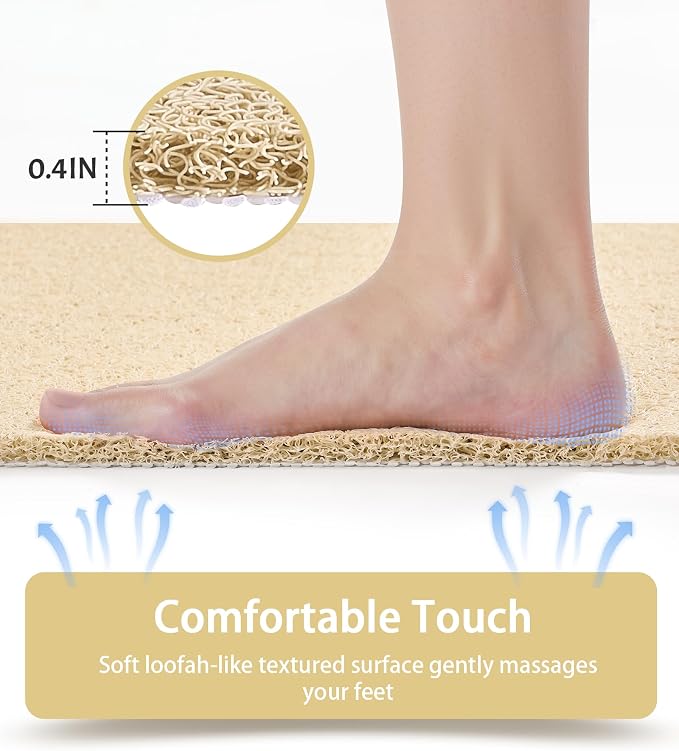 Mecko Non Slip Shower Mats, 16x40 Inch, Anti-Slip Bathtub Mats - Image 4
