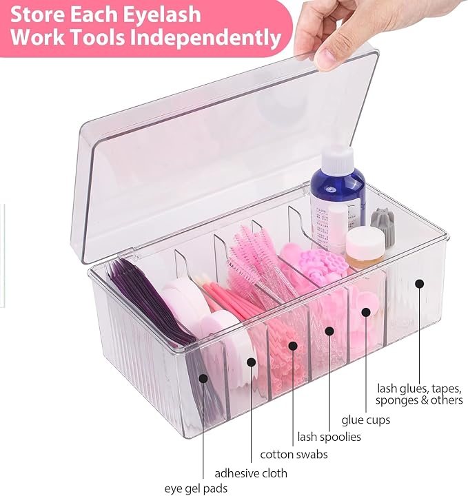 2Pcs Lash Cart Organizer For Lash Techs, Acrylic Lashes Extension Organizers - Image 3
