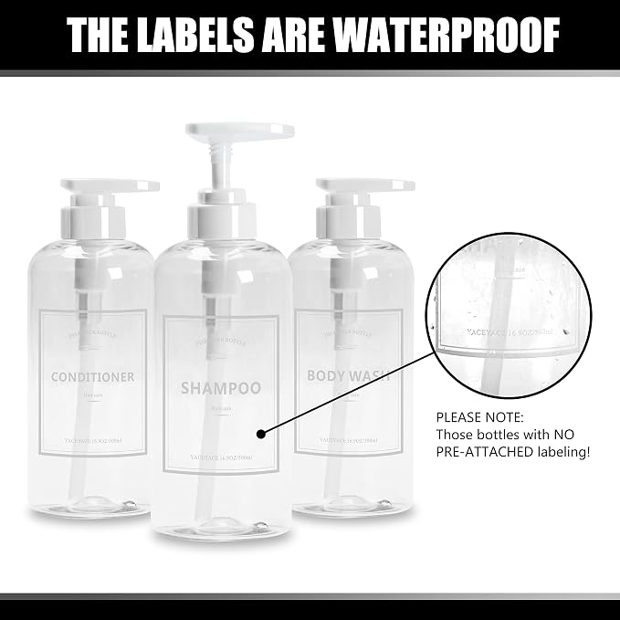 3pcs Refillable Shower Dispensers - Image 2