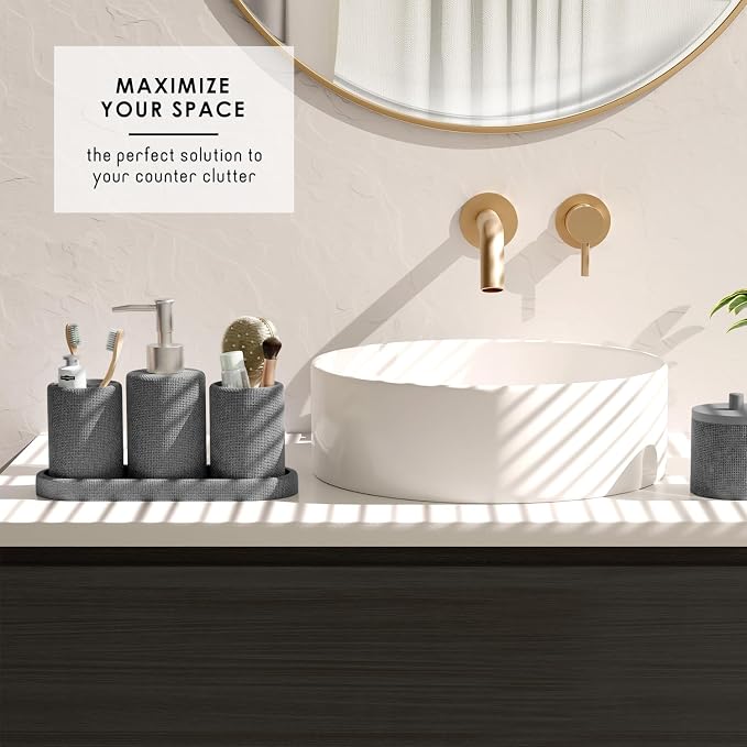 Clara Clark Grey Bathroom Set - Image 7
