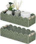 CubesLand Bathroom Basket Organizer, Toilet Tank Paper Storage Baskets 2-Pack by CubesLand