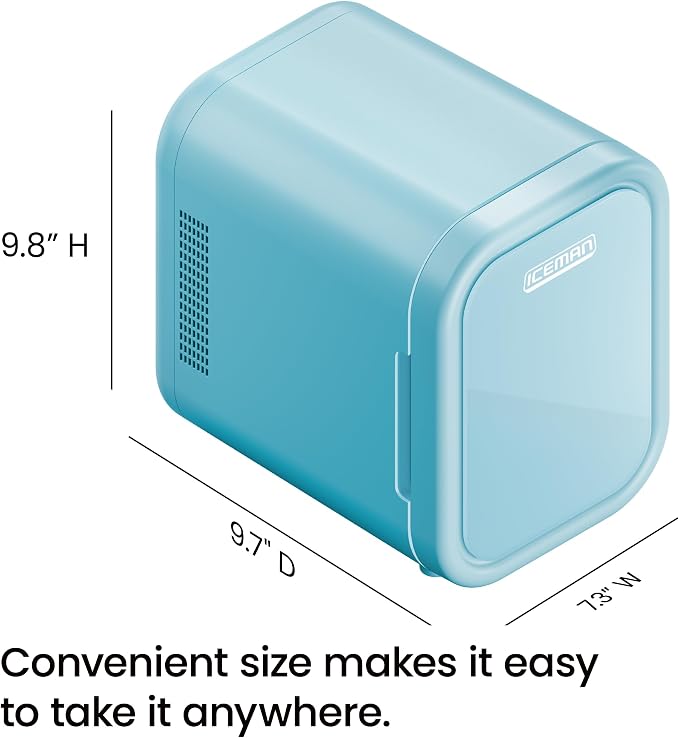 Iceman Portable Mini Fridge – Fits 6 x 12 oz Cans, Cooler and Heater Mini Fridge - Image 9