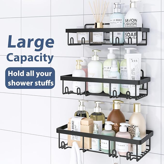 5 Pack Shower Caddy Organizer Rack Shelf - Image 3