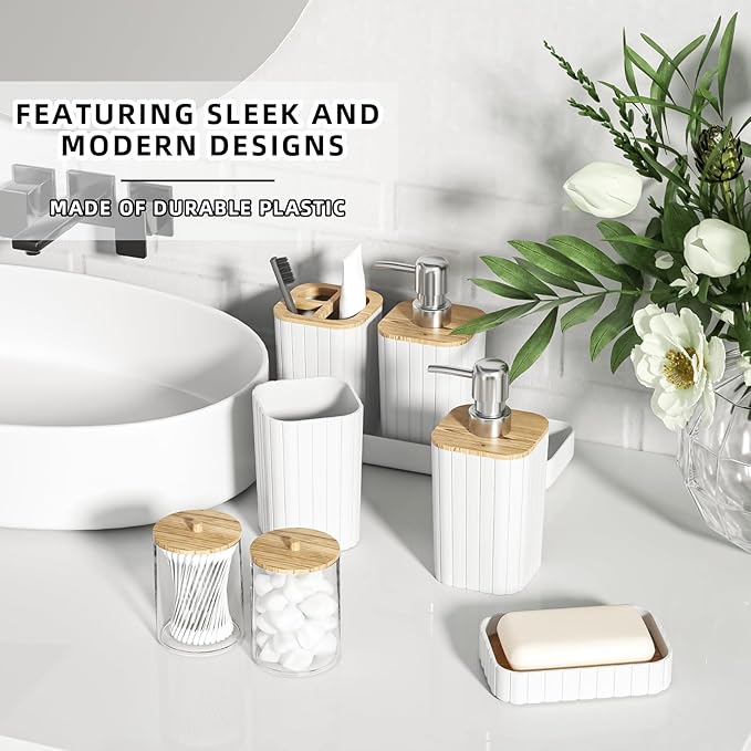 Bathroom Set - 25PC White Bathroom Set - Image 3