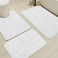 YIHOUSE Memory Foam Bathroom Rug Sets 3 Piece, Ultra Absorbent Bath Mat by YIHOUSE