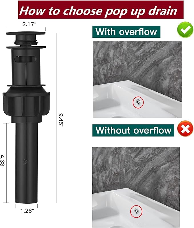 Bathroom Faucets 8 Inch Widespread Bathroom Sink Faucet Two Handles Black - Image 5