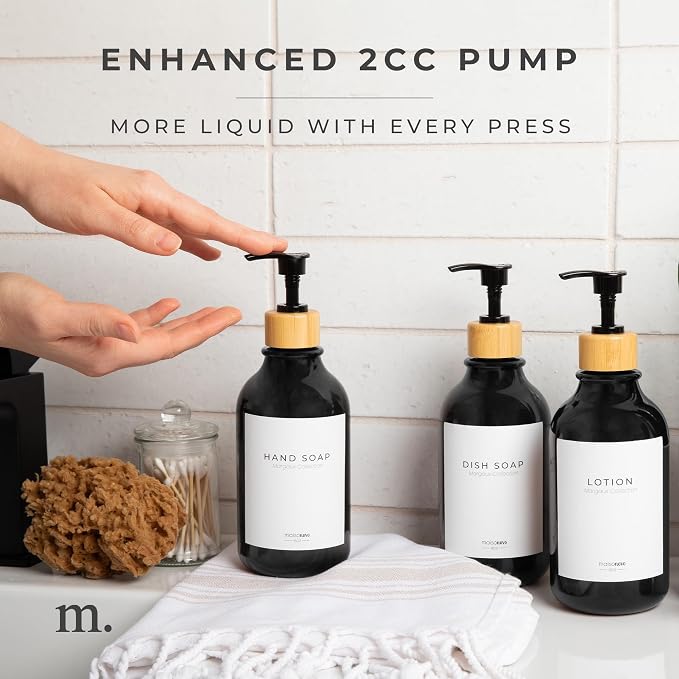 MaisoNovo Refillable Shampoo and Conditioner Bottles - Image 5