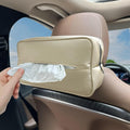 Large Car Tissue Holder for 120 Standard Tissues, Premium PU Leather Tissue by Witaxima