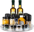 vacane Clear Lazy Susan Organizer, Non-Skid 13" Plastic Lazy Susan Turntable by vacane