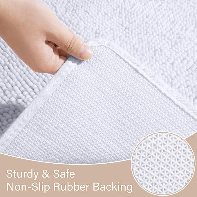 AROGAN Bathroom Rug Sets 2 Piece, Machine Washable Bath Rug, Absorbent and Dry - Image 6