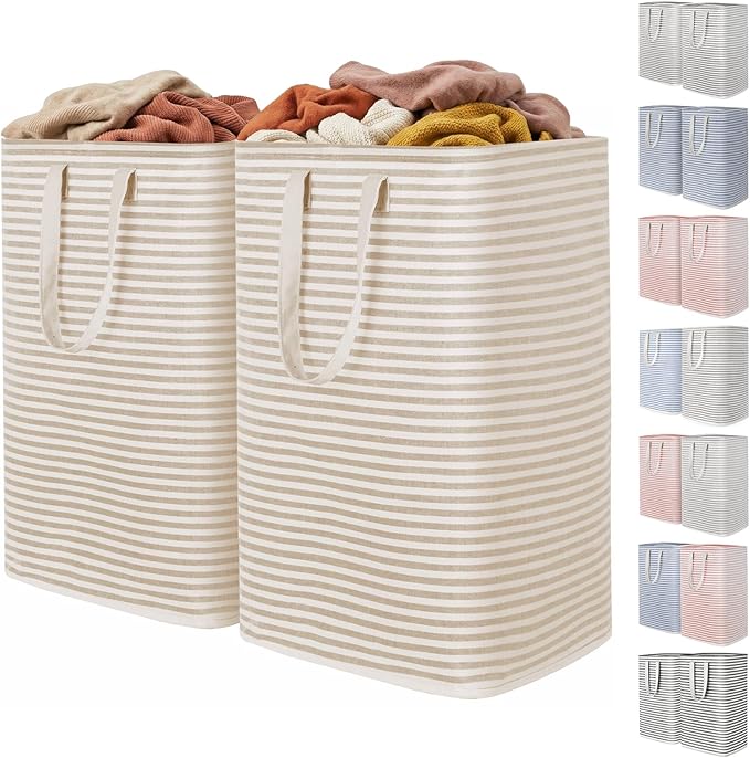 Lifewit 2 Pack Laundry Basket 80L Each, Collapsible Clothes Hamper by Lifewit