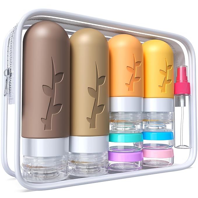 Travel Containers for Toiletries, travel bottles for Toiletries, travel Jars or - Image 5