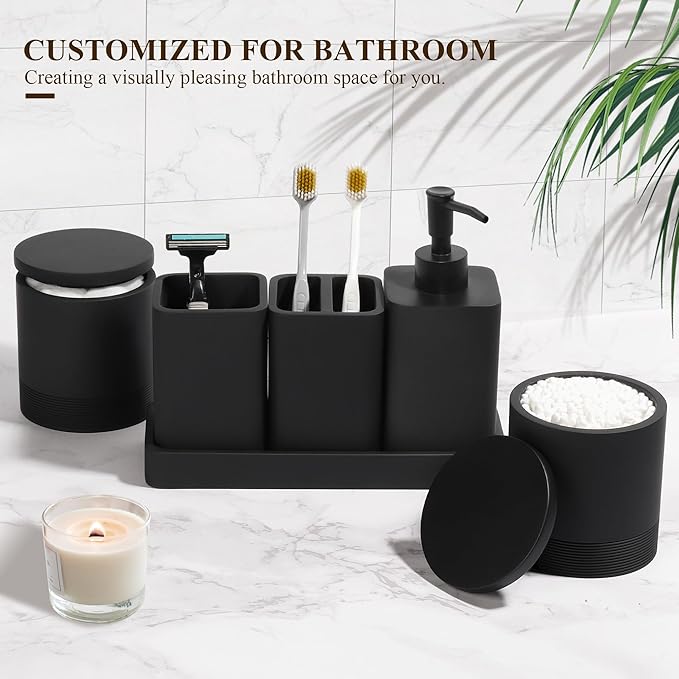 Bathroom Accessories Set, 6 Piece Bathroom Set - Image 3