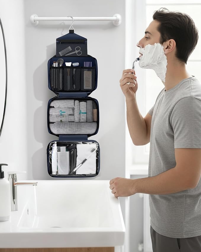Maliton Toiletry Bag for Men & Women Large Toiletry Bags for Traveling Hanging - Image 7