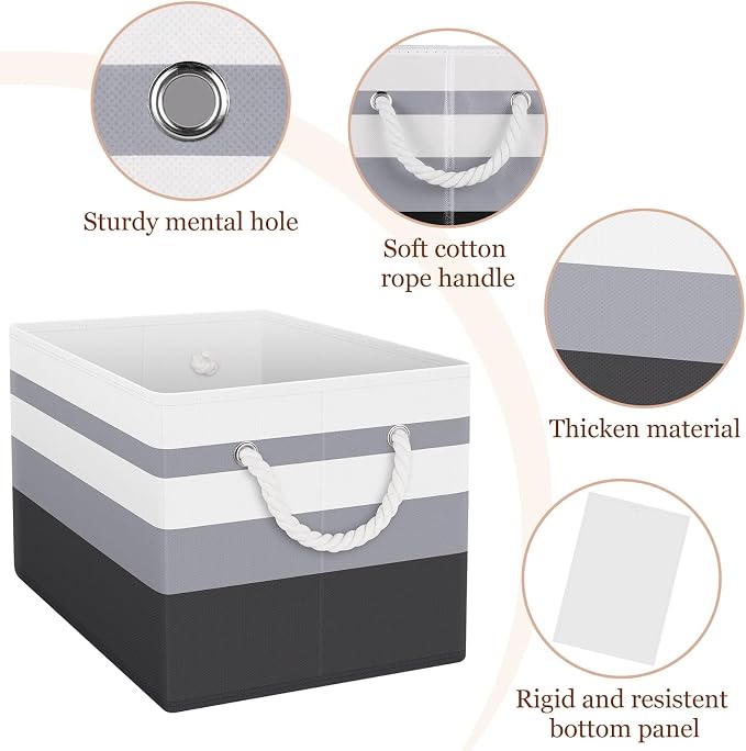 Fab totes Storage Bins, Foldable Storage Baskets - Image 3