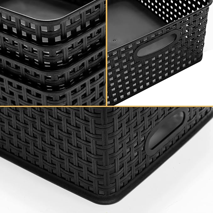 Plastic Storage Baskets for Organizing - Image 2