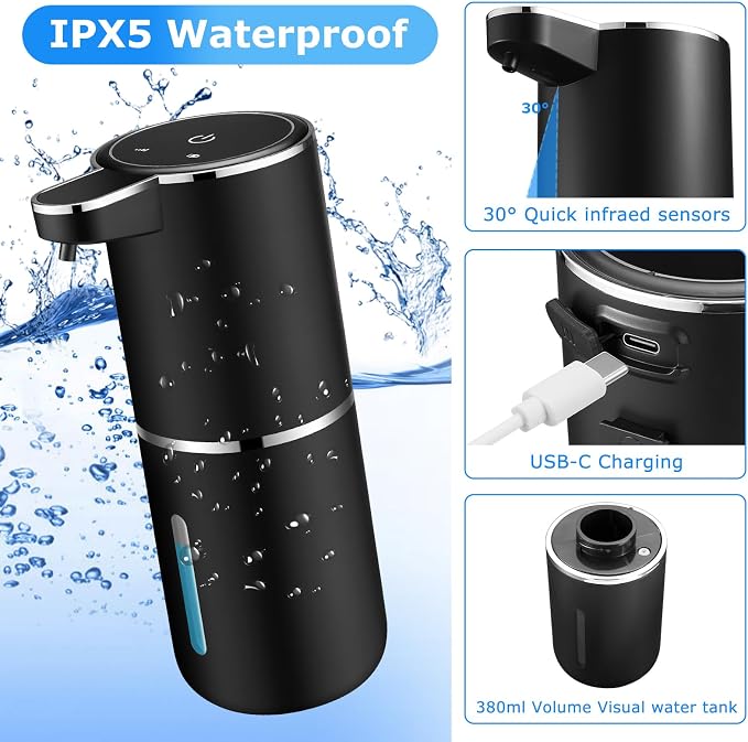 Automatic Foaming Soap Dispenser, Touchless Soap Dispenser - Image 5