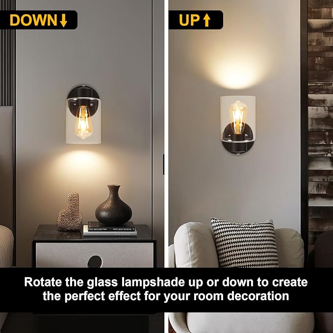 Black Bathroom Wall Sconces: Vanity Fixtures - Image 3