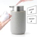 Gray Foaming Soap Dispenser, Ceramic Foam Dispenser by GIRLUFO