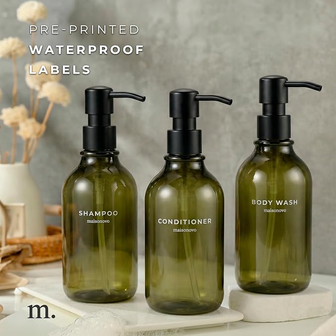 MaisoNovo Refillable Shampoo and Conditioner Bottles - Image 6