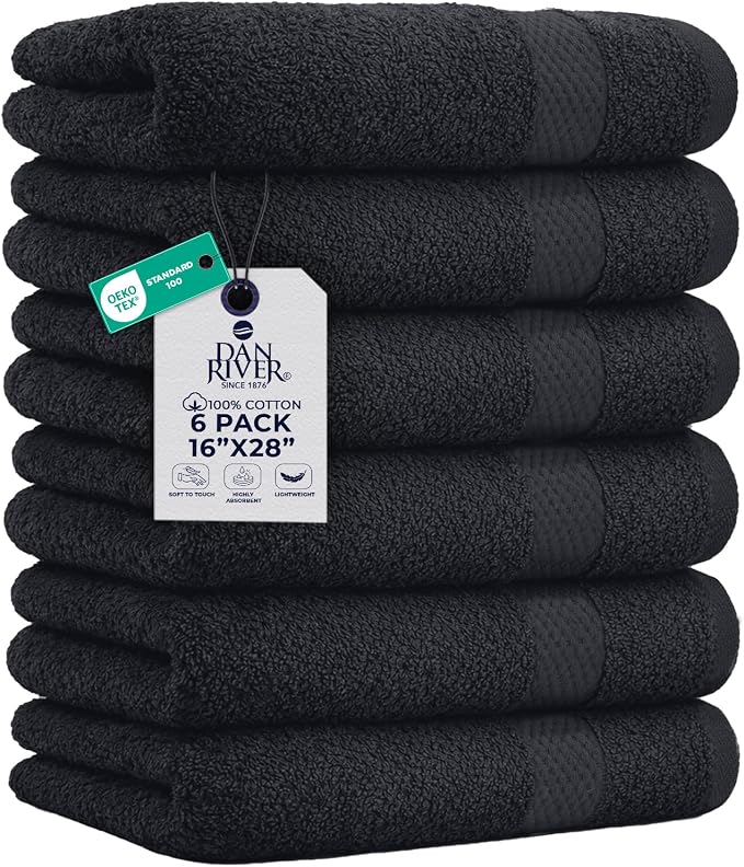 DAN RIVER 6-Pack Premium Hand Towels by DanRiver