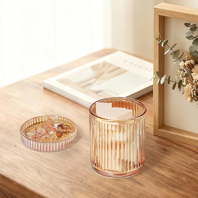 SheeChung Amber Glass Apothecary Jars 2-Pack - Image 5