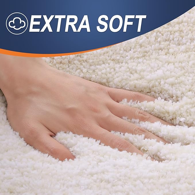 OLANLY Bathroom Rug Set 2 Piece, Soft Absorbent Microfiber Bath Rug Set - Image 3