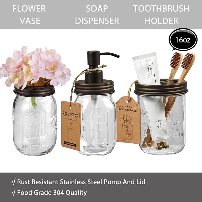 SheeChung 8PCS Bathroom Accessories Set Complete - Image 3