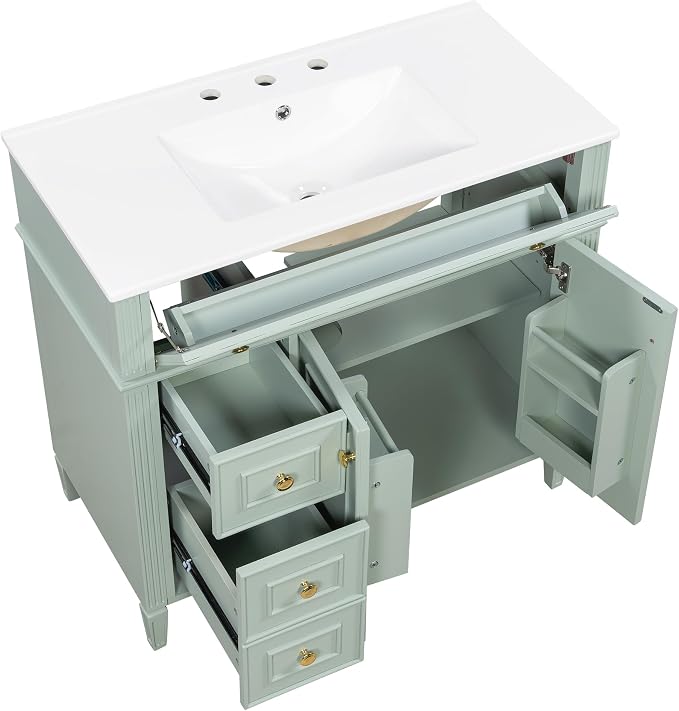 Harper & Bright Designs 36" Bathroom Vanity - Image 9