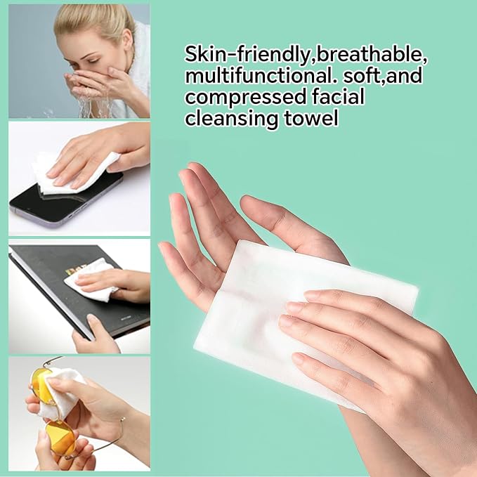 80 Pcs Mini Compressed Towel Tablets, Disposable Compressed Face Towels - Image 6