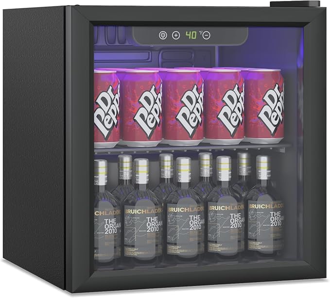 60 Can Freestanding Beverage Refrigerator, 1.3 Cu. Ft Drink Fridge by Stopsad