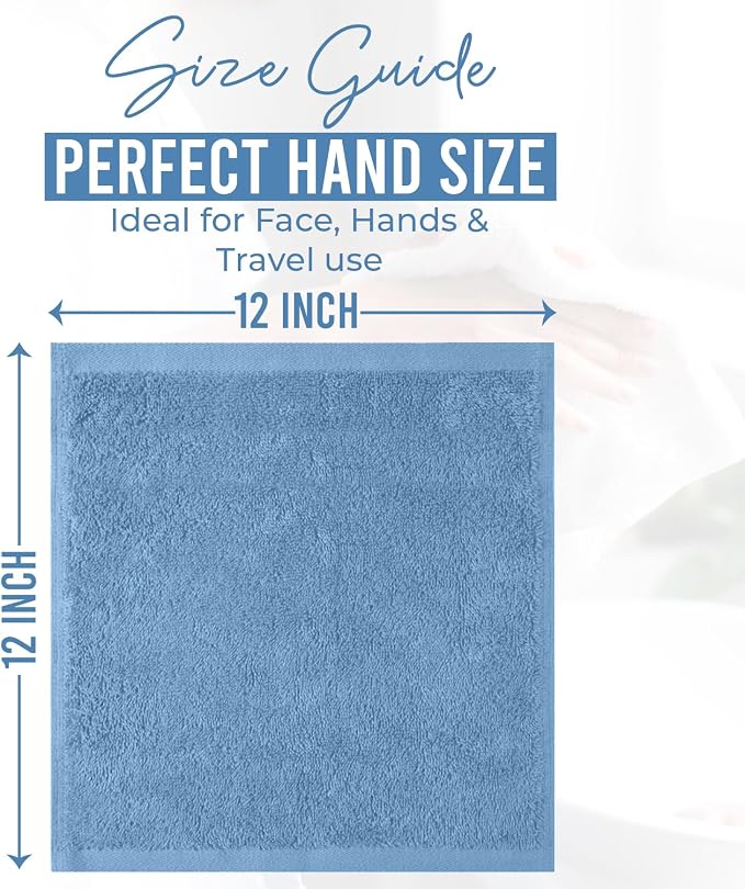 DAN RIVER 12 Pack Wash Cloths for Showering - Image 2