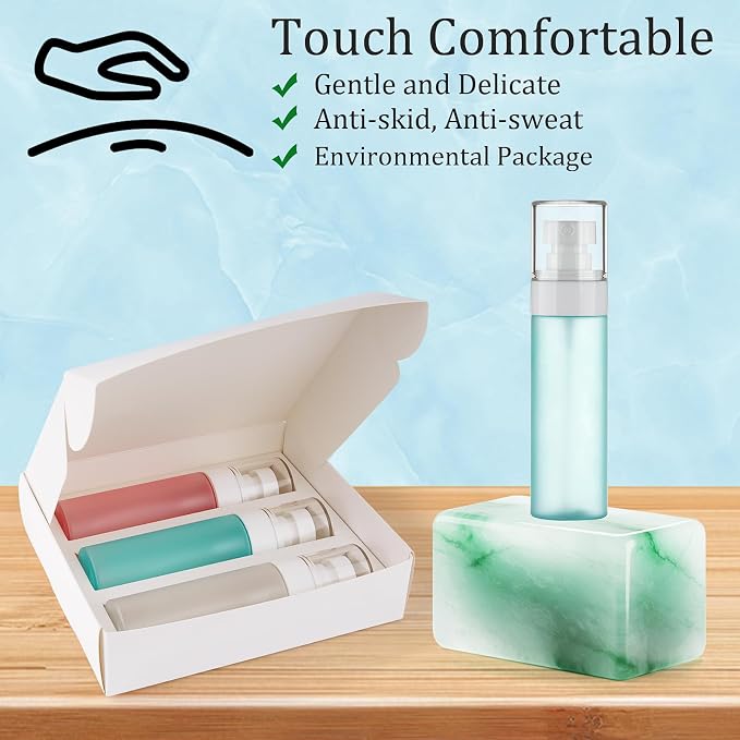 Travel Spray Bottles TSA Approved 3 Pack, Leak Proof Fine Mist Refillable Empty - Image 6