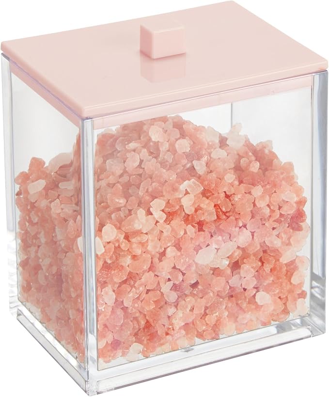 mDesign Plastic Rectangle Apothecary Canister - Image 4