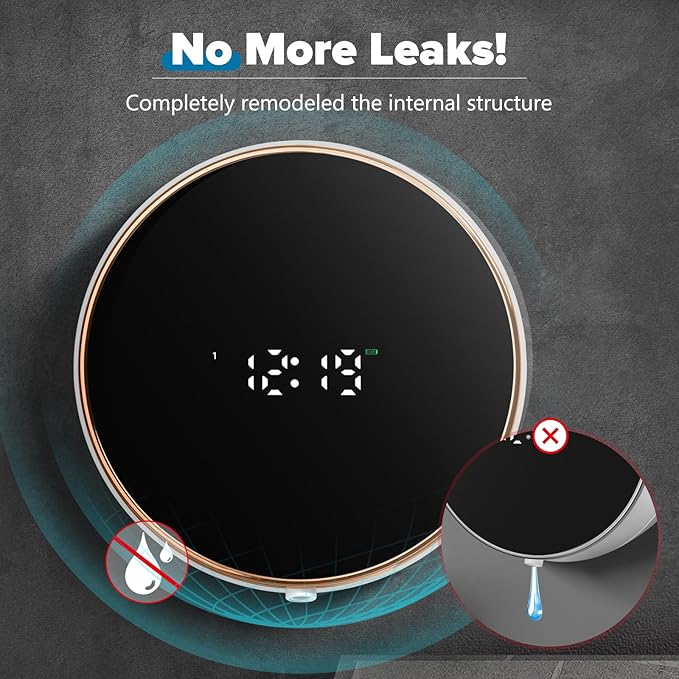 Automatic Soap Dispenser Liquid Bathroom: Wall Mount Rechargeable Touchless - Image 2