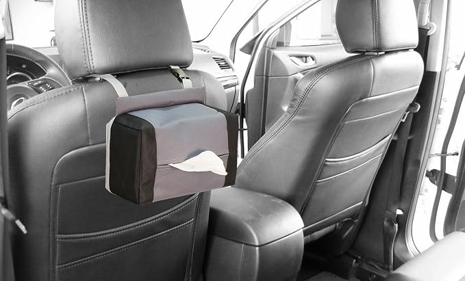 FH Group E-Z Travel Napkin Tissue Dispenser Holder Fits Most Cars, and Vans Gray - Image 7