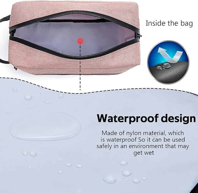 Travel Toiletry Bag for Women and Men, Water-resistant Shaving Bag for - Image 2