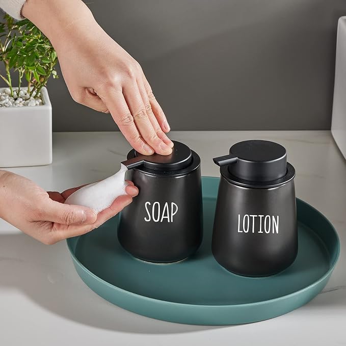12Oz Black Foaming Soap Dispenser - Image 4