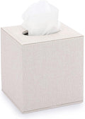 Sumnacon Square Linen Tissue Box Cover by Sumnacon