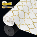 Shelf Liners for Kitchen Cabinets 23in x 30FT Non Adhesive Drawer Liner Gold by Adwann