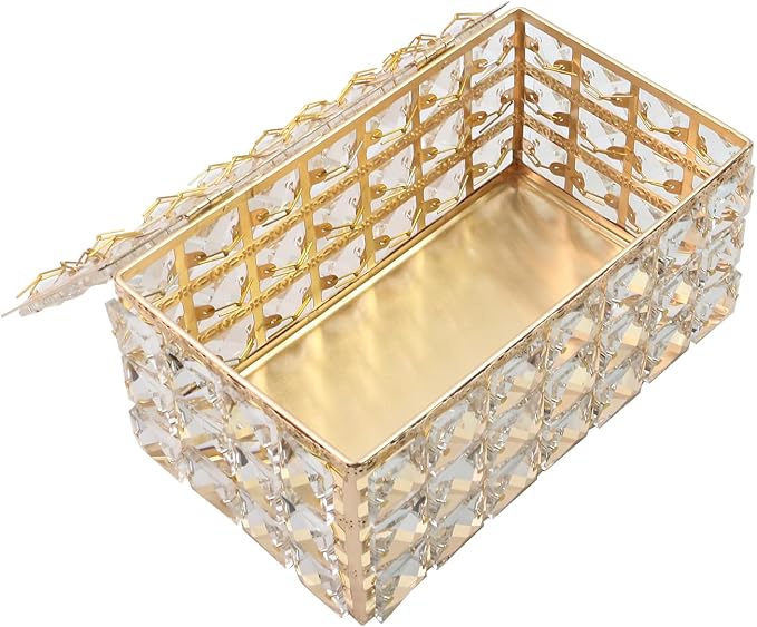 Geesatis Tissue Box Cover, Rectangle Tissue Box Holder, Rectangular Napkin - Image 3