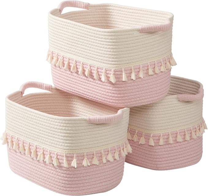 TeoKJ Storage Baskets 3 Packs, Storage Basket by TeoKJ