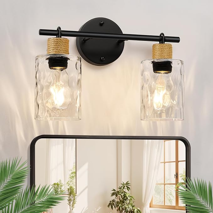 Bathroom Light Fixtures, 2-Light Coastal Vanity Lights by Bathroomlightfixtures
