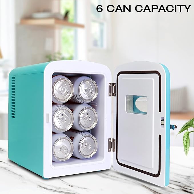Koolatron Retro Mini Fridge 4 Liter Green Portable Refrigerator - Image 3