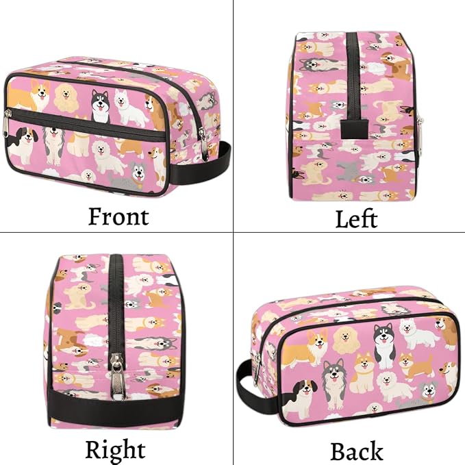 Cartoon Cute Dogs Pattern Kids Toiletry Bag - Image 7