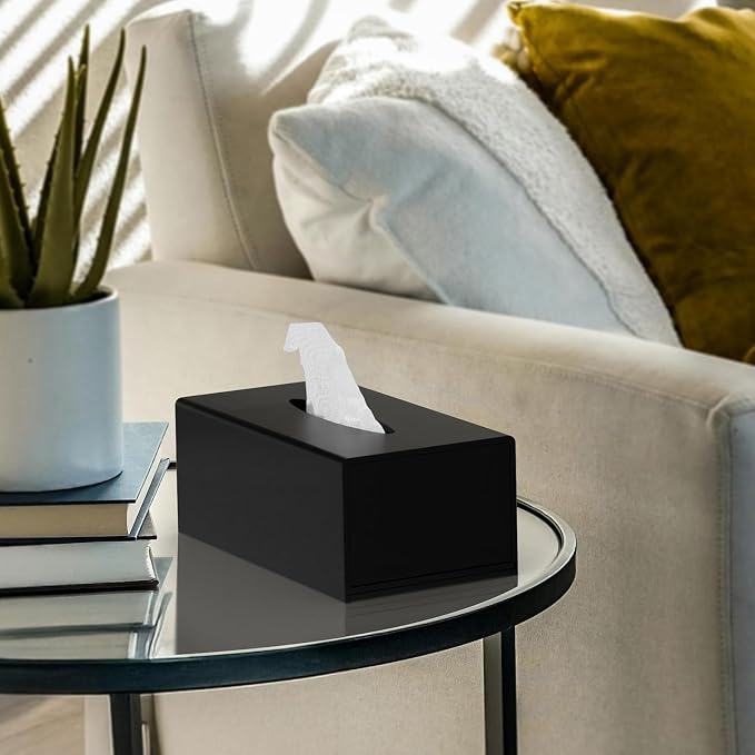 HIIMIEI Acrylic Tissue Box Cover Tissue Holder Napkin Dispenser - Image 2