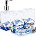 Locco Decor 4 Piece Acrylic Liquid 3D Floating Motion Bathroom Vanity Accessory by LoccoDecor