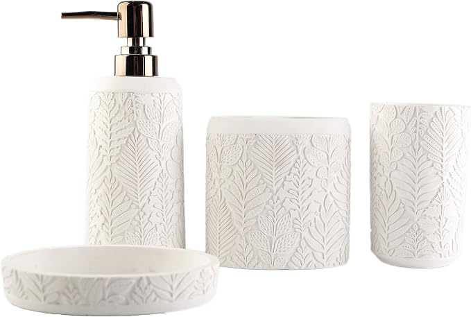 Hymmah Bathroom Accessories Set, Toothbrush Holder, Farmhouse Decor, Contain by Hymmah