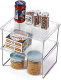 IVYHOME Pantry Organizer, Cabinet Storage Shelf Rack, Stackable Kitchen Cabinet by IVYHOME