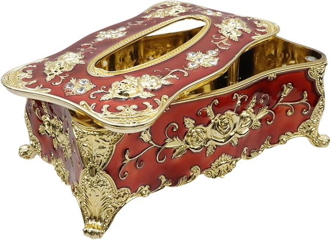 9.45"x5.43"x3.94" Luxurious Rose Tissue Box - Image 6